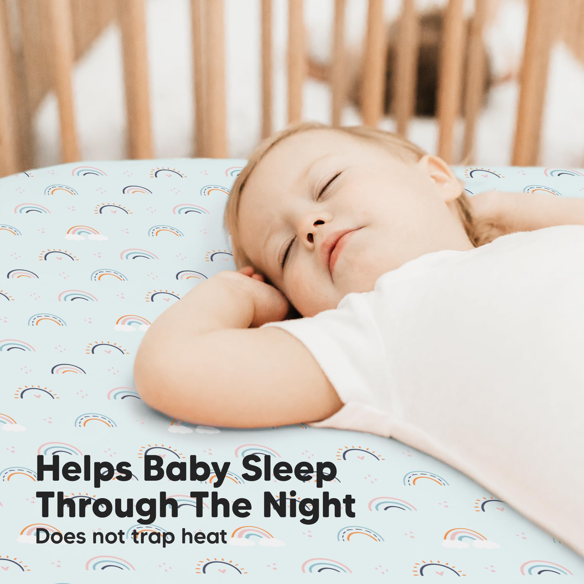 KeaBabies Isla crib sheet is machine washable for busy parents.