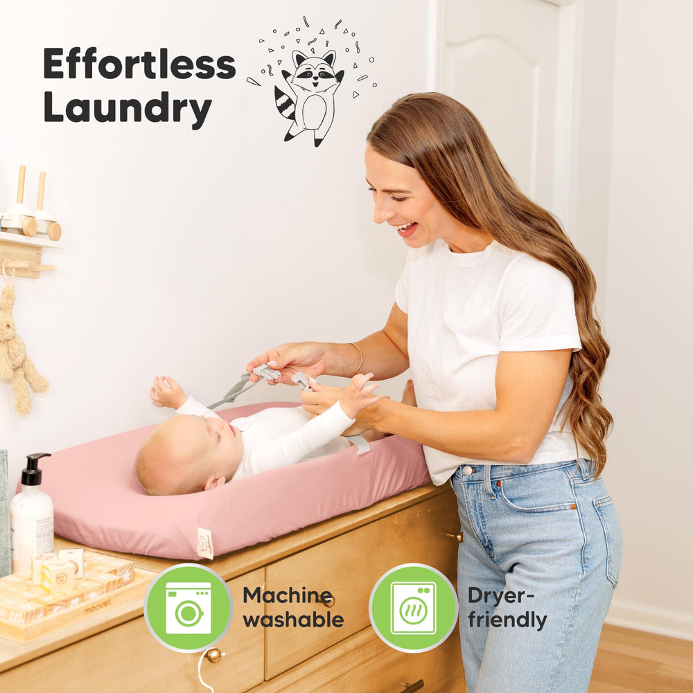 KeaBabies machine-washable and dryer-friendly fabric for busy households.
