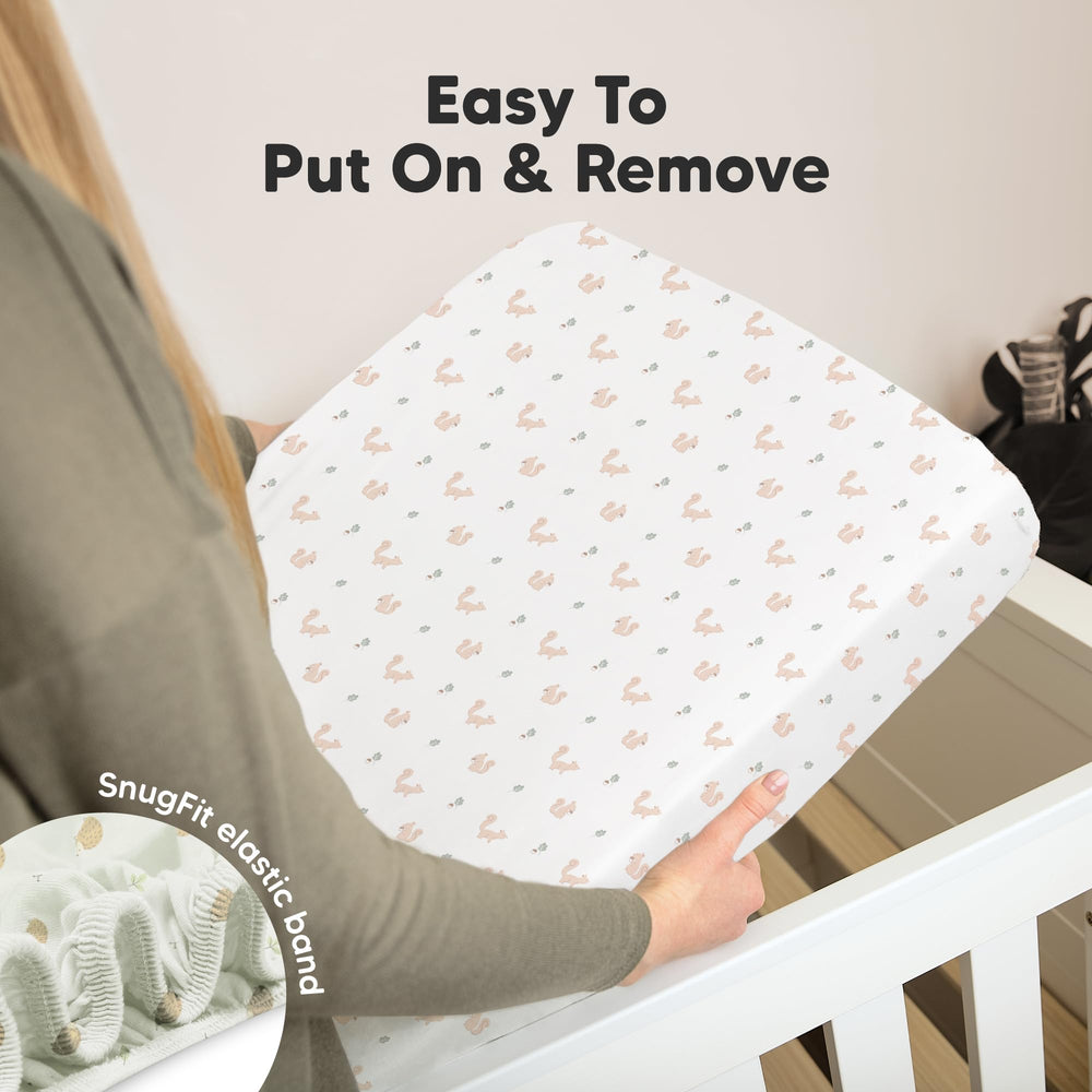 KeaBabies machine washable crib sheets endure frequent laundering.