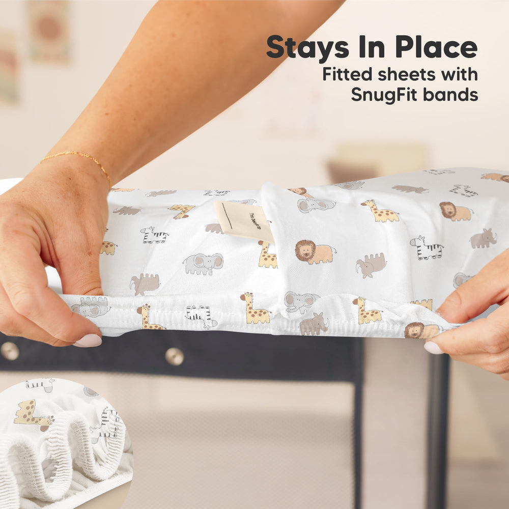 Machine washable and dryer-friendly KeaBabies mini sheets for busy households.
