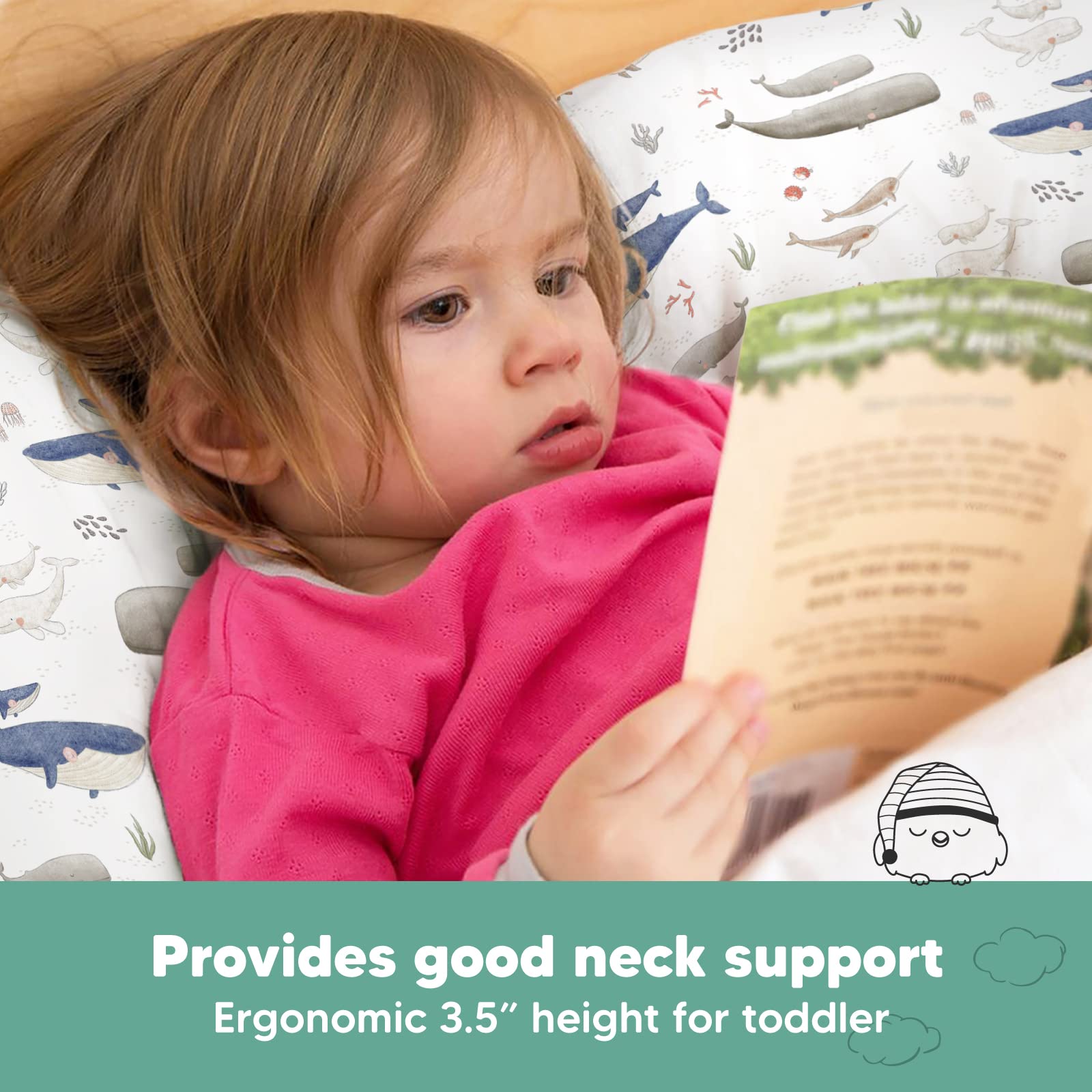 KeaBabies machine-washable pillow is easy to clean after adventures.