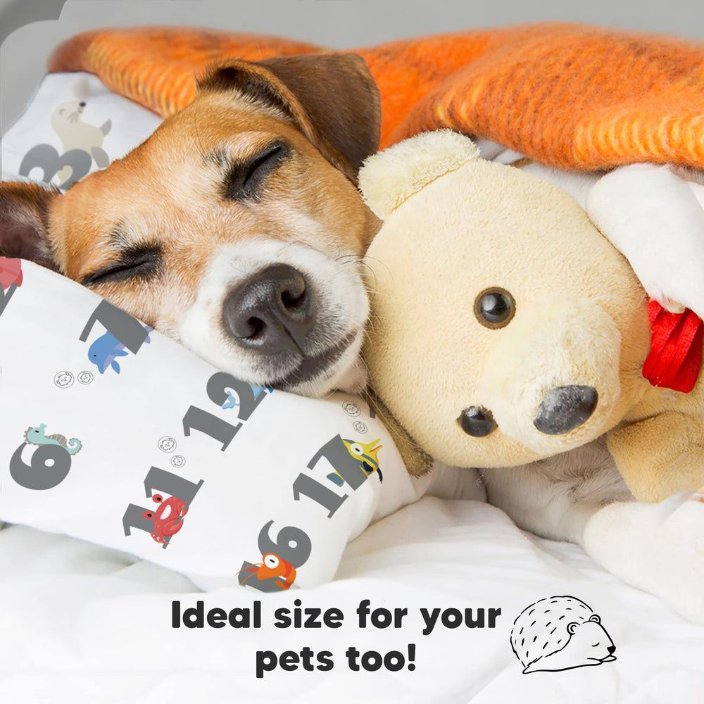KeaBabies machine-washable pillow designed for quick cleaning.