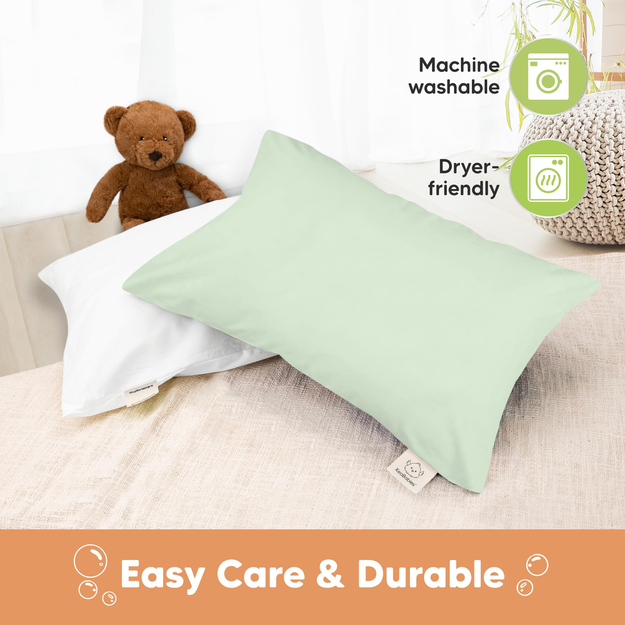 KeaBabies machine washable and durable for busy families.