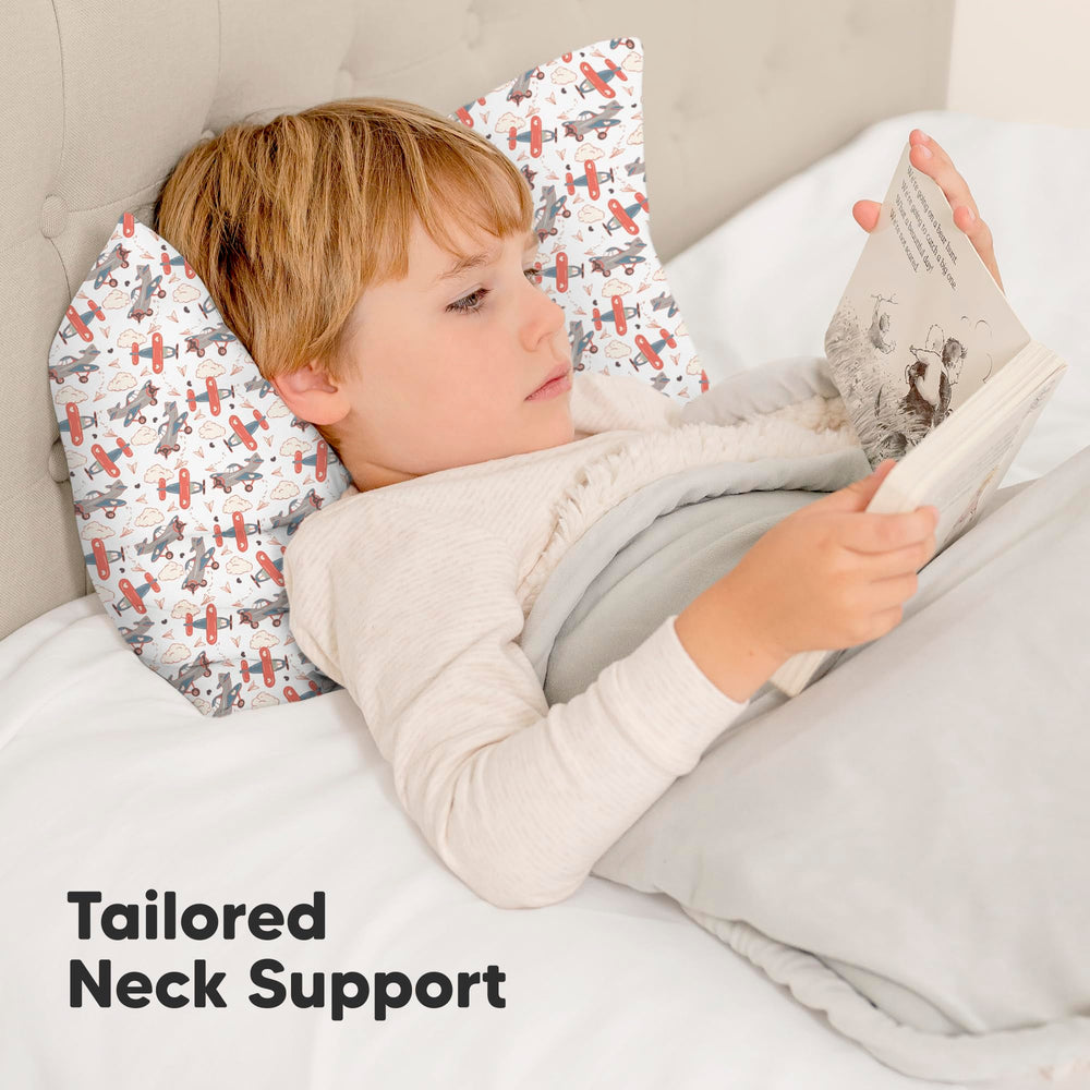 Machine washable KeaBabies toddler pillow for easy cleaning after travel or naps.
