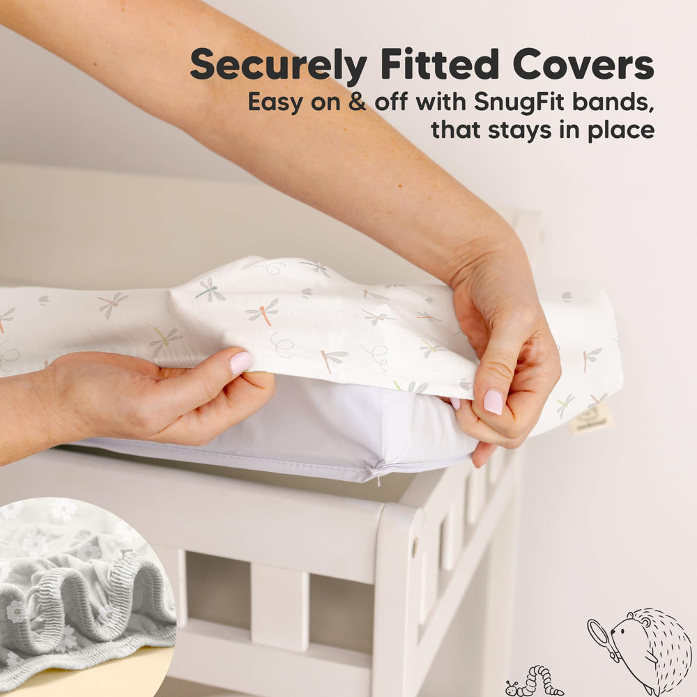 KeaBabies Meadow cover is machine washable and dryer-friendly for simple care.