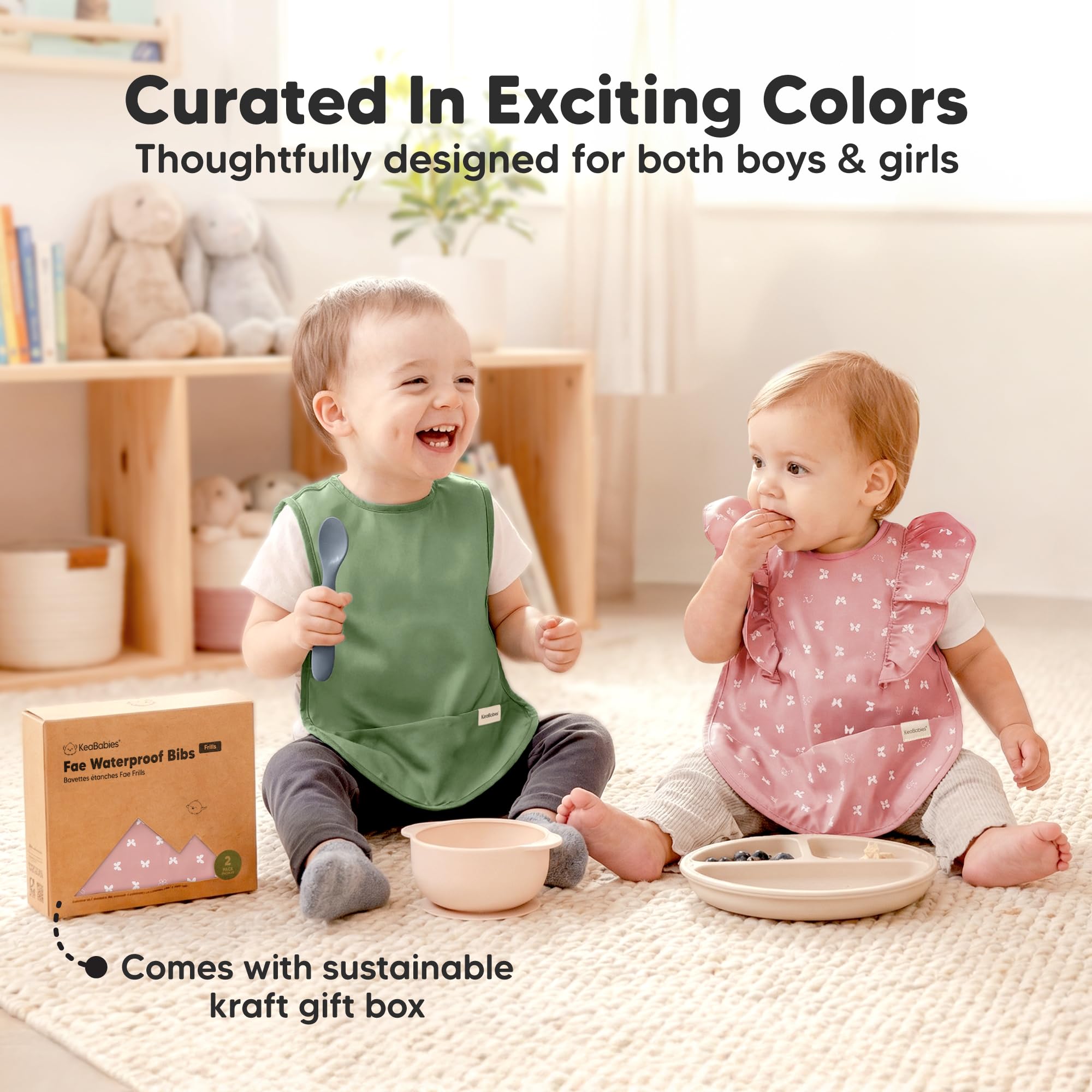 KeaBabies mealtime mess catcher helps reduce spills
