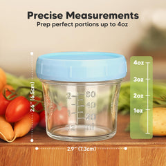 Microwave-safe jars preserve meals conveniently without transferring odors.