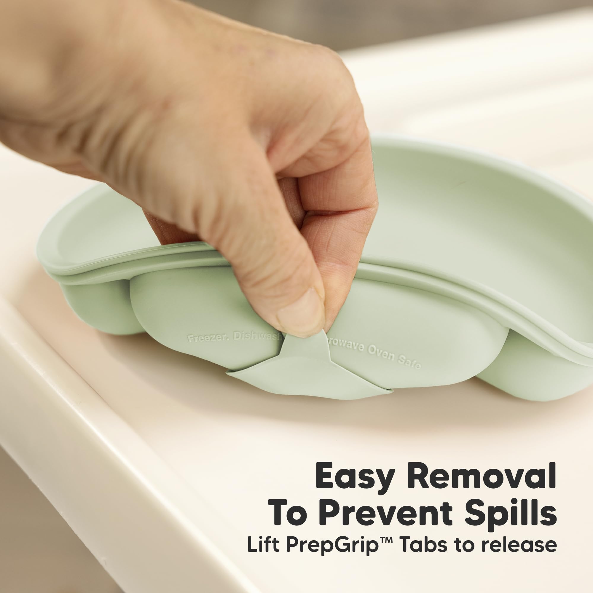KeaBabies microwave-dishwasher-safe plates simplify cleanup after meals.