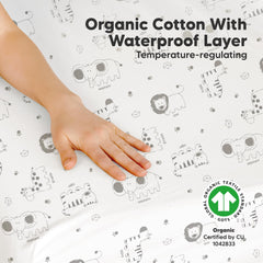 KeaBabies two-pack sheets provide soft, cotton comfort for naps and playtime.