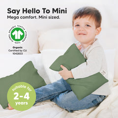 KeaBabies mini pillow machine-washable for easy cleanup after playful moments.