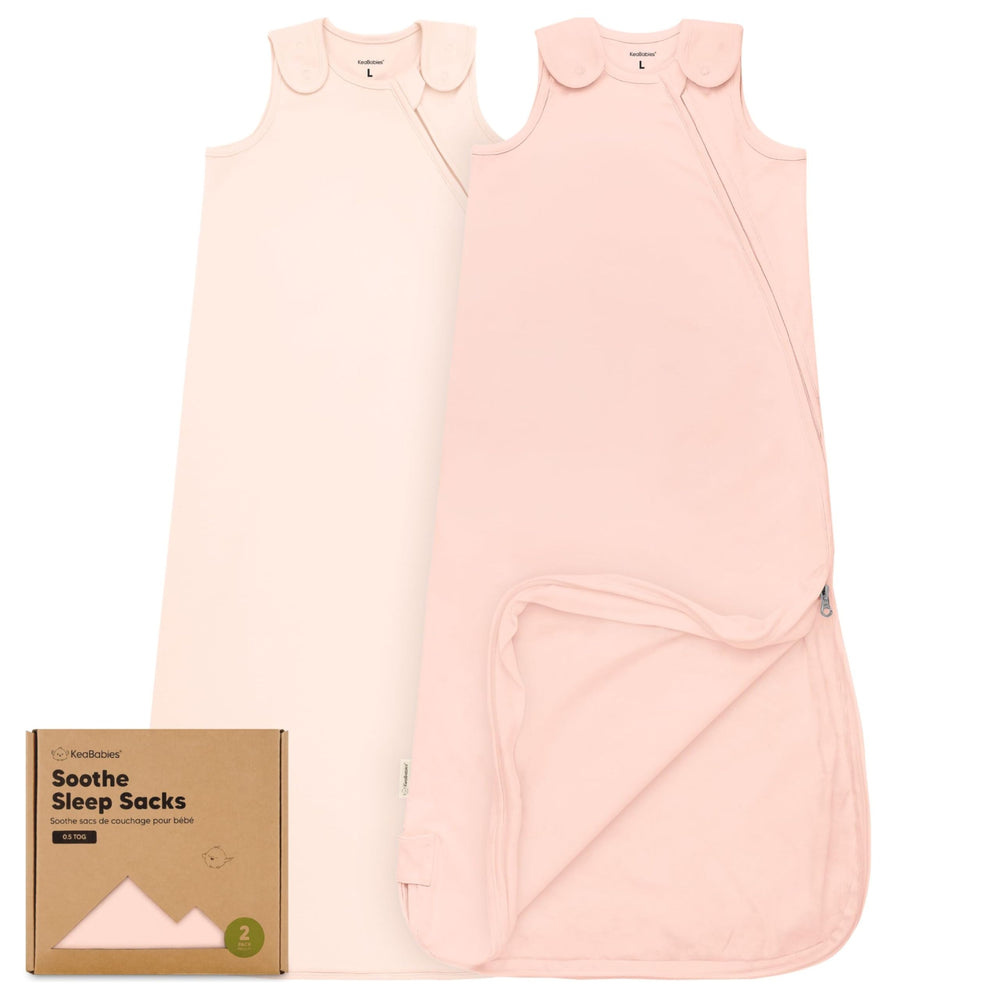 KeaBabies Mist Rose sleep sack front view for cozy wearable blanket use