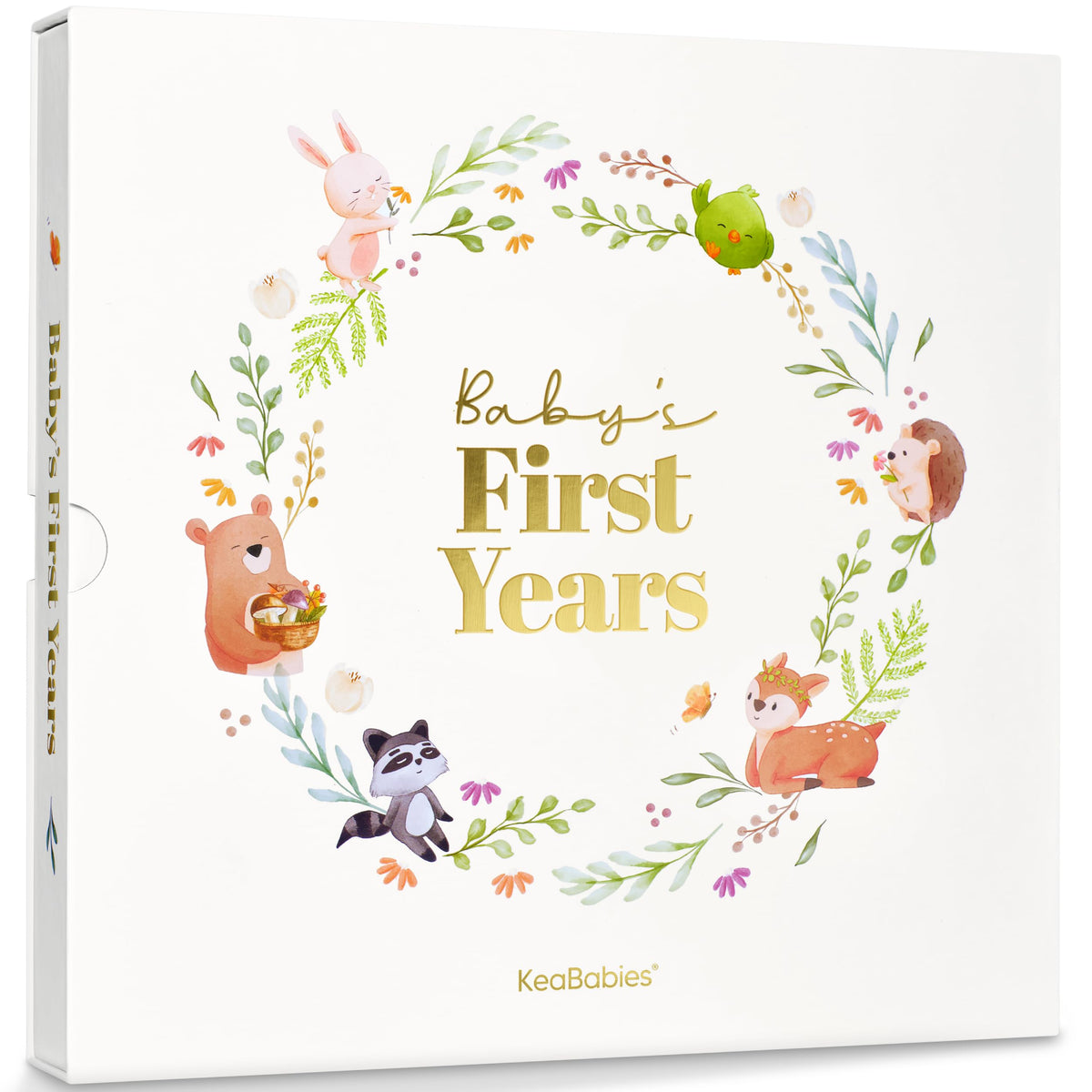 KeaBabies Muse memory book front cover shows padded design for lasting keepsake.