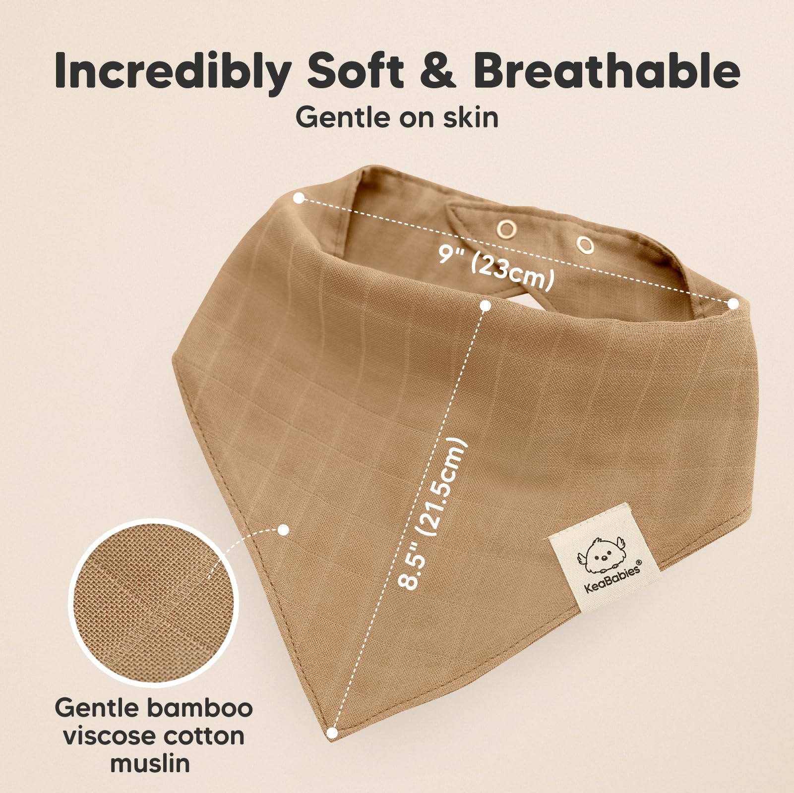 Triangle bandana style bib demonstrates versatile baby outfits