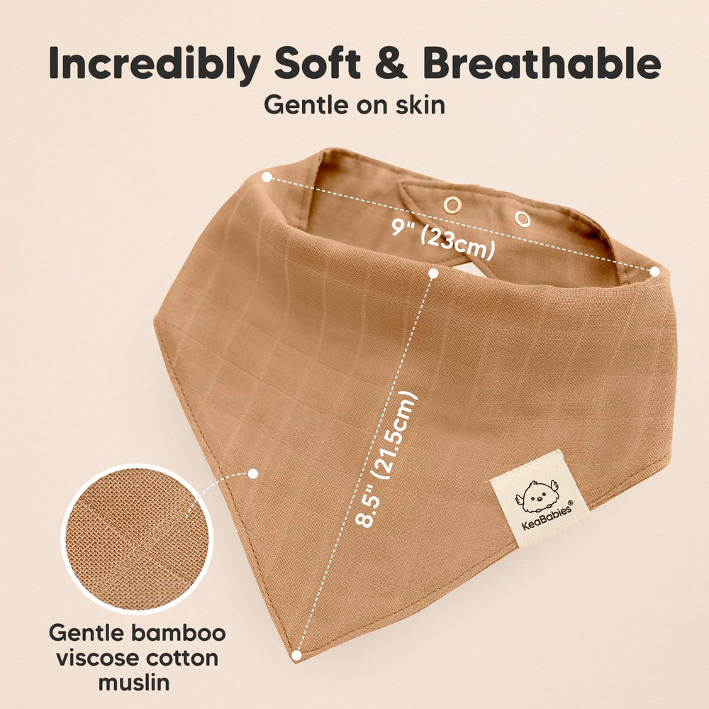 Triangle bandana style bib demonstrates versatile baby outfits