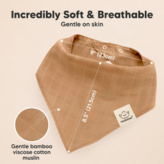 Triangle bandana style bib demonstrates versatile baby outfits