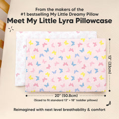 KeaBabies 13x18 pillowcase shows breathable, airy fabric ideal for hot nights.