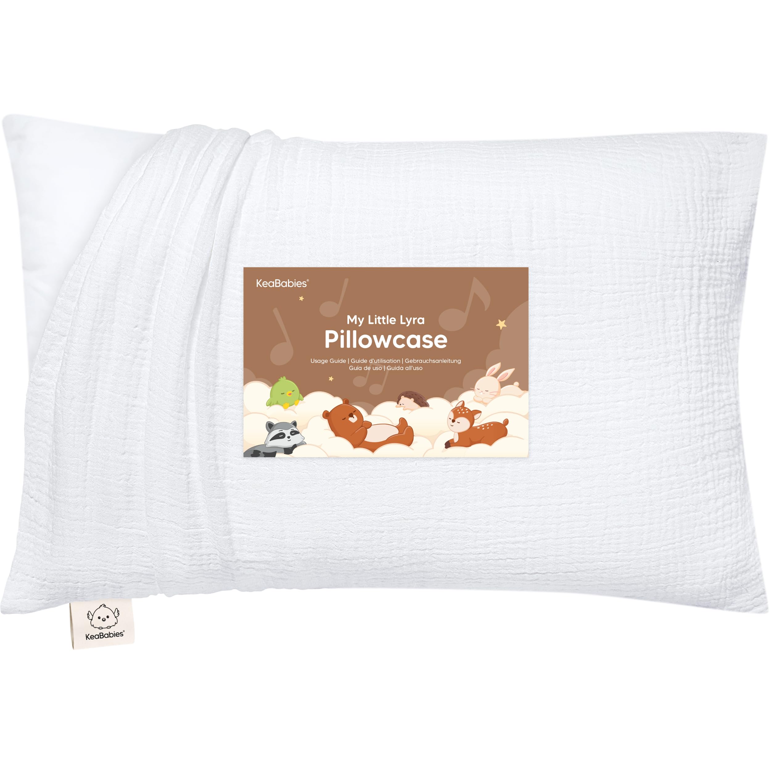 KeaBabies muslin toddler pillowcase 13x18 provides breathable, kid-friendly comfort.