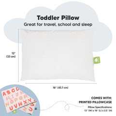 KeaBabies My Little Dreamy Pillow with cute print for bedtime