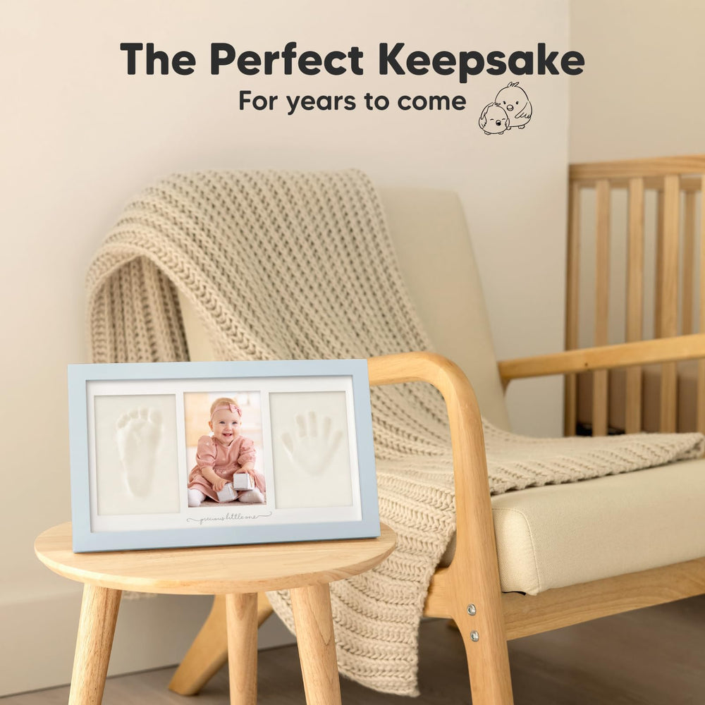 KeaBabies name and date printing kit preserves birth details.