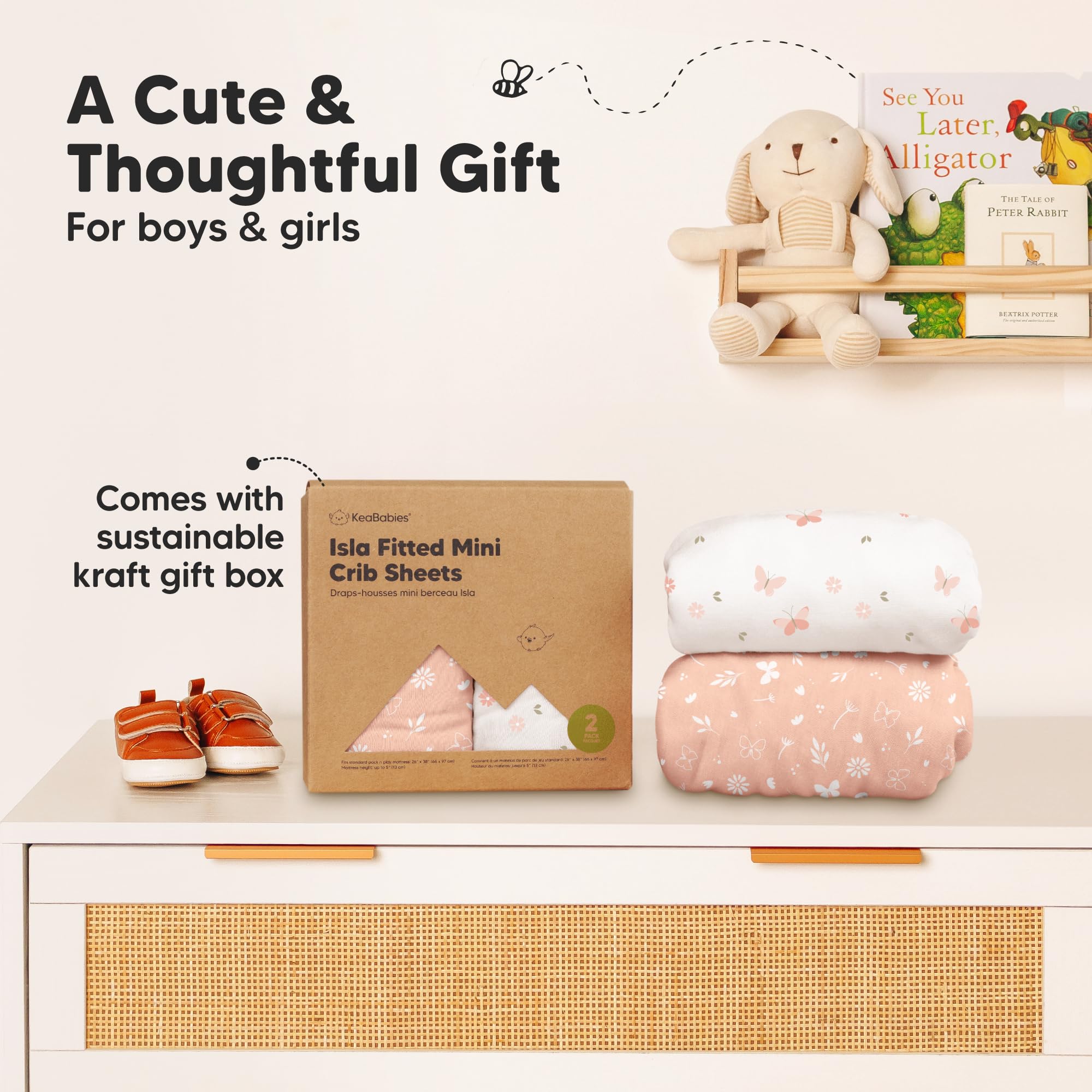 KeaBabies nap-time travel-ready sheets: ideal for on-the-go families.
