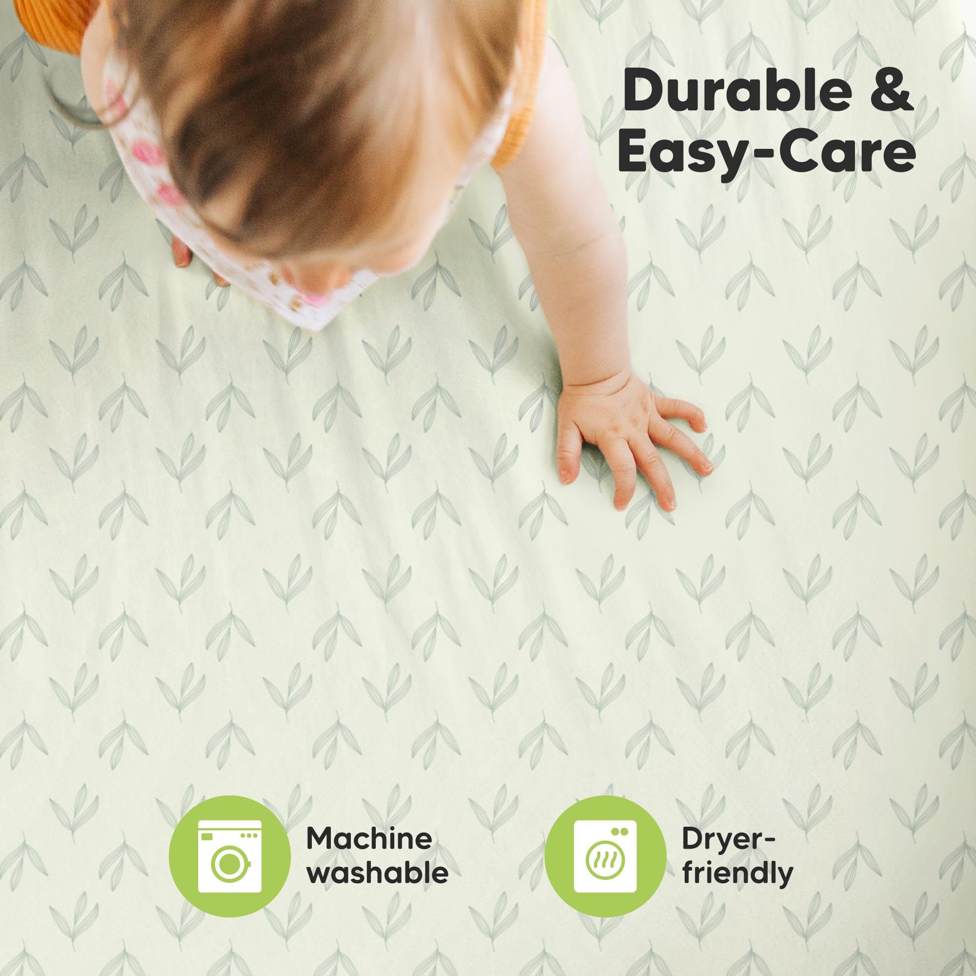 KeaBabies neutral Fleur design adds calming nursery style