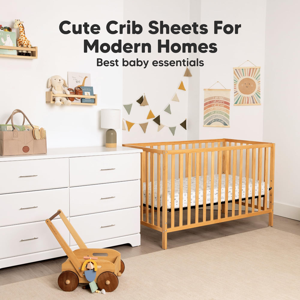KeaBabies neutral herb print enhances modern nursery decor