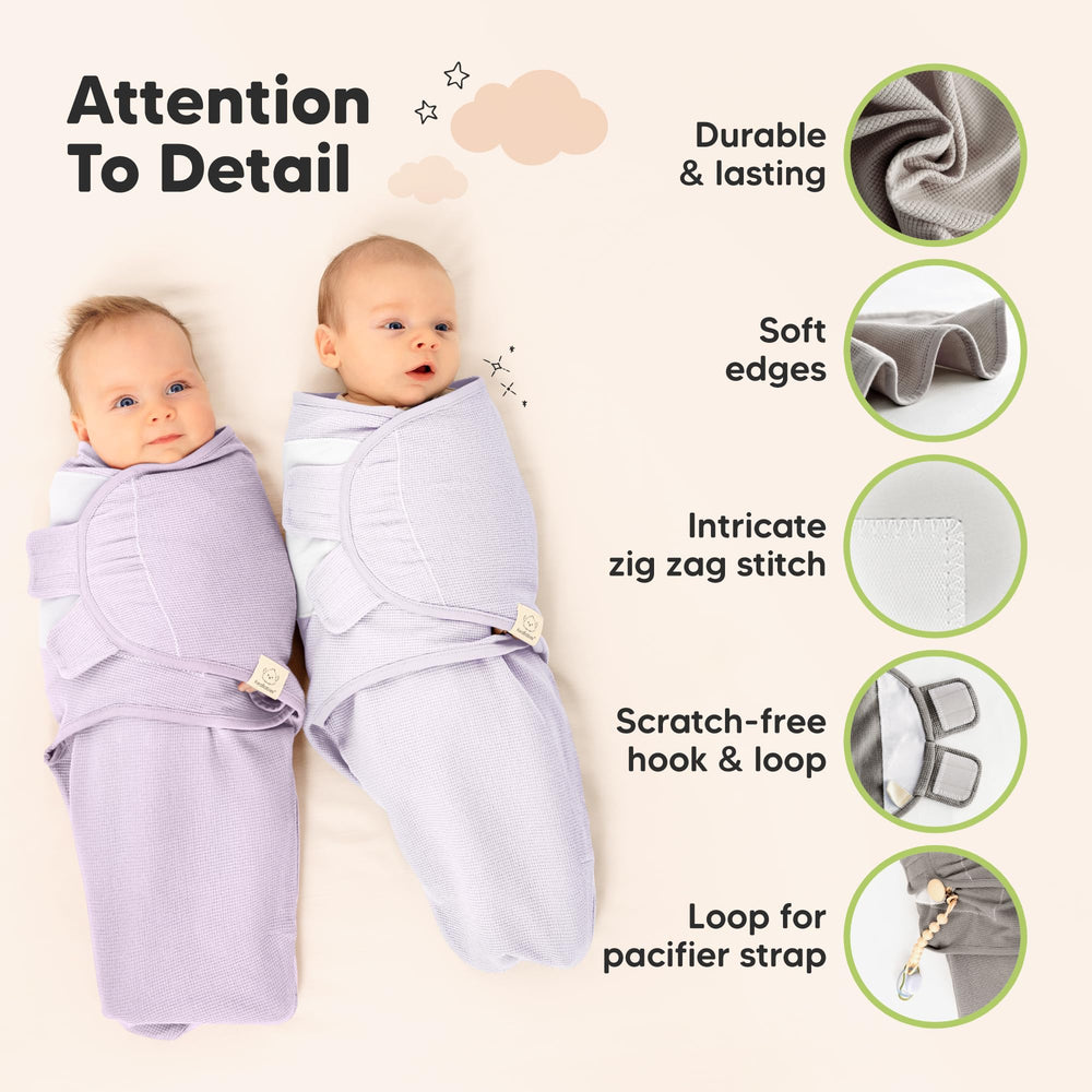 KeaBabies wearable blanket keeps newborn snug in the nursery