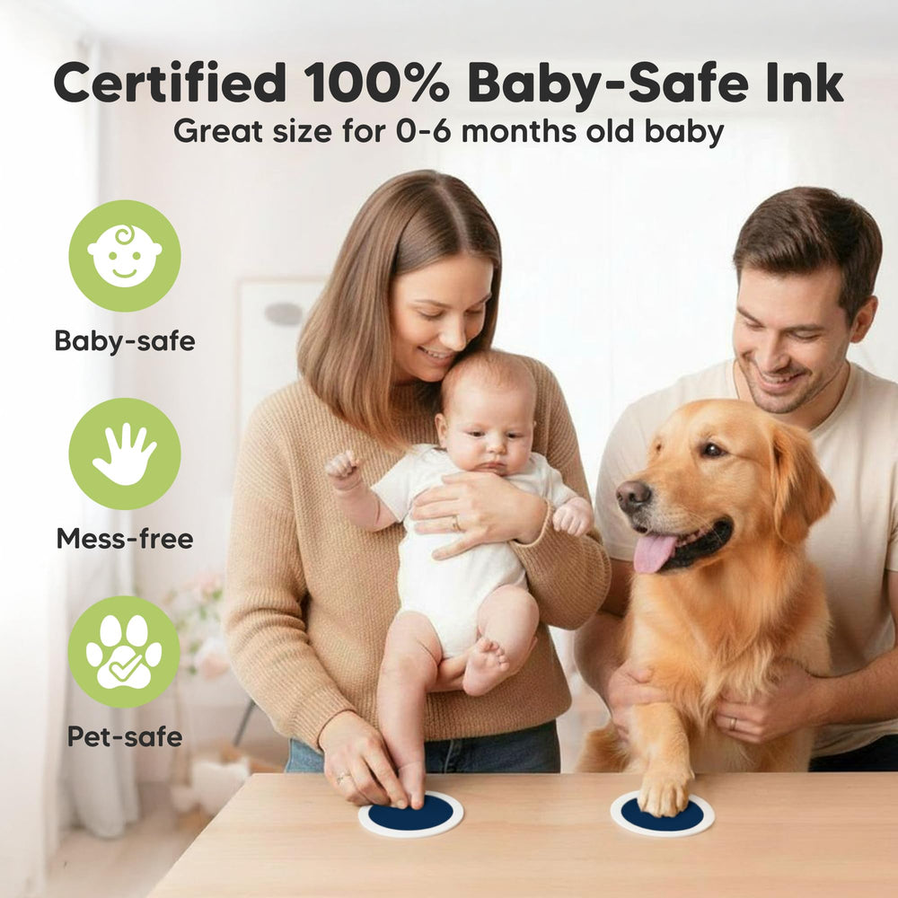 KeaBabies Newborn Handprint Station helps capture tiny fingers without fuss.