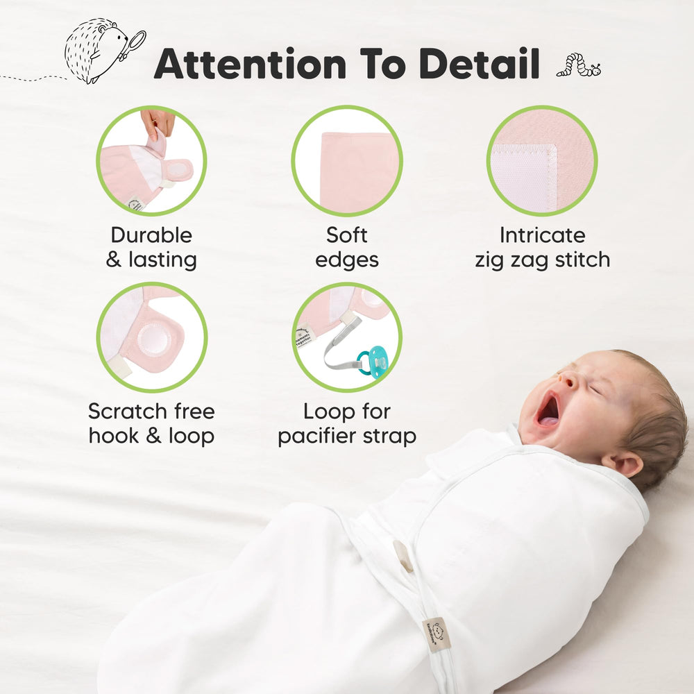 KeaBabies Nighttime Swaddle Daffodil, cozy for naps and routines