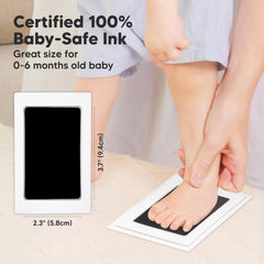 KeaBabies no-mess ink pad - clean touch for baby's delicate skin.