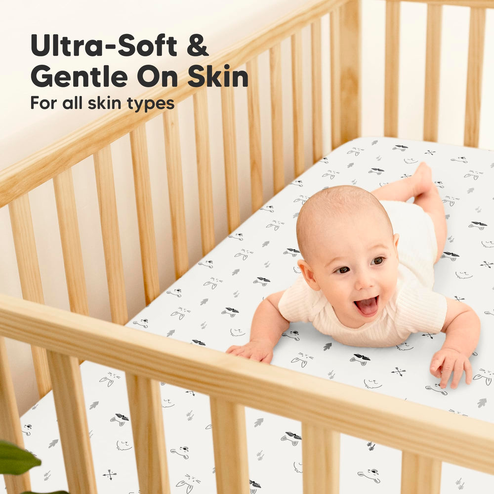 KeaBabies Nordic neutral color fits any nursery theme.