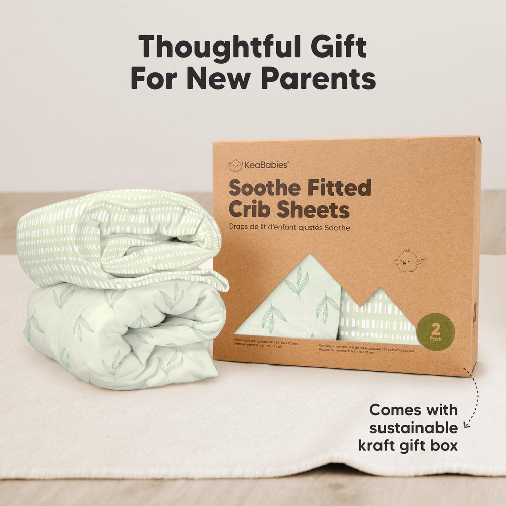 KeaBabies fleur-friendly crib sheet complements modern nurseries