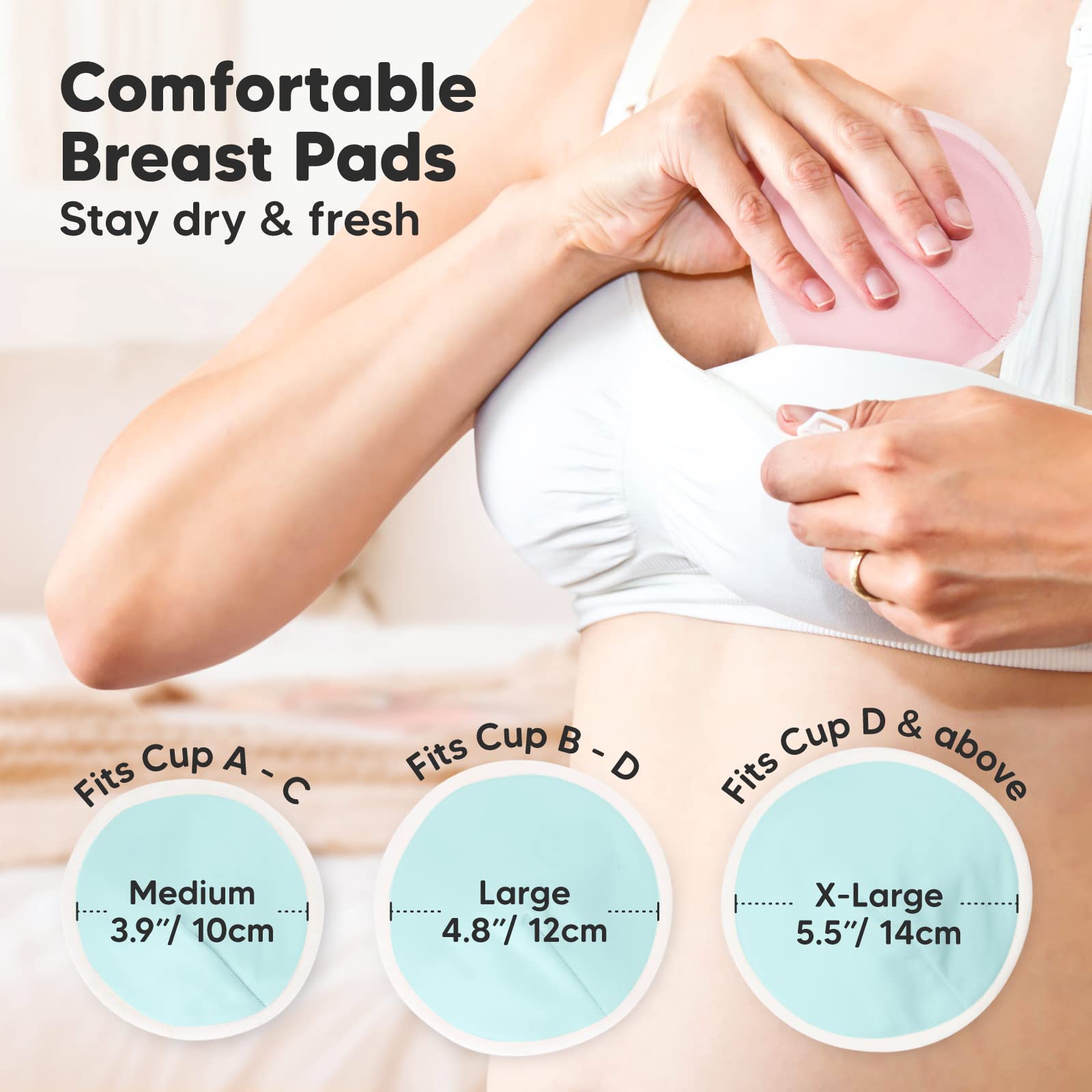 KeaBabies 4-layer design for leak protection
