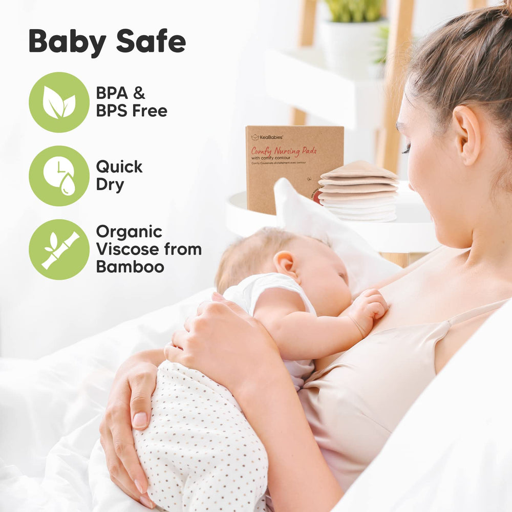 KeaBabies pads in multiple sizes fit different cup sizes