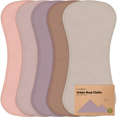 KeaBabies organic burp cloths offer broad 21x10 coverage for newborns during feeds.
