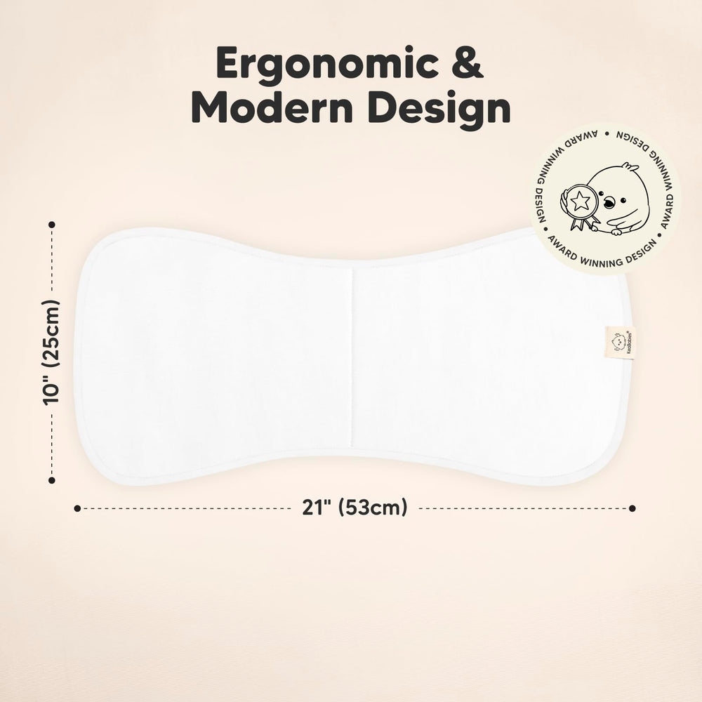 KeaBabies burp cloths with 3-layer protection using organic cotton and fleece