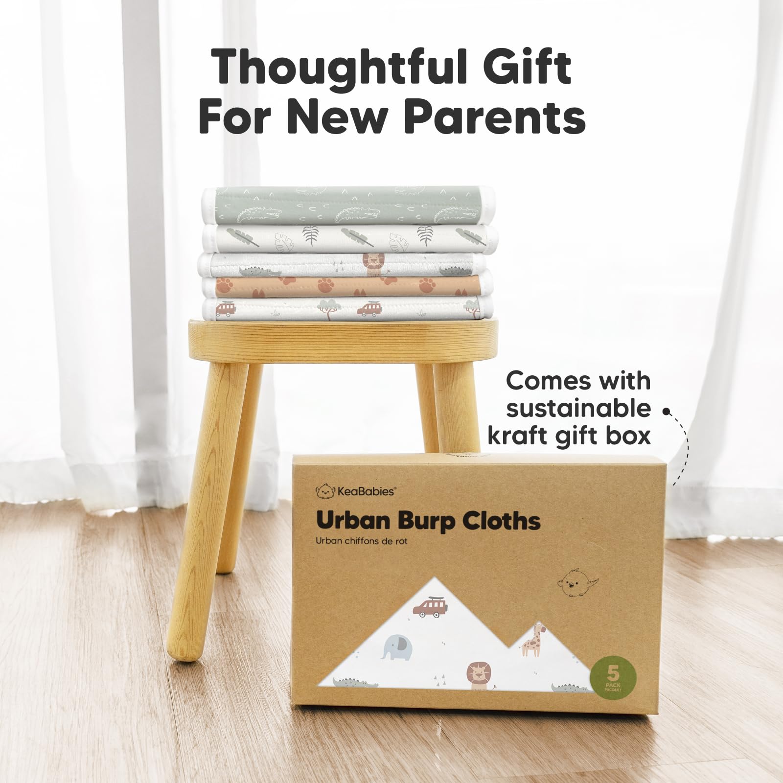 KeaBabies cloths are easy to wash and reuse.