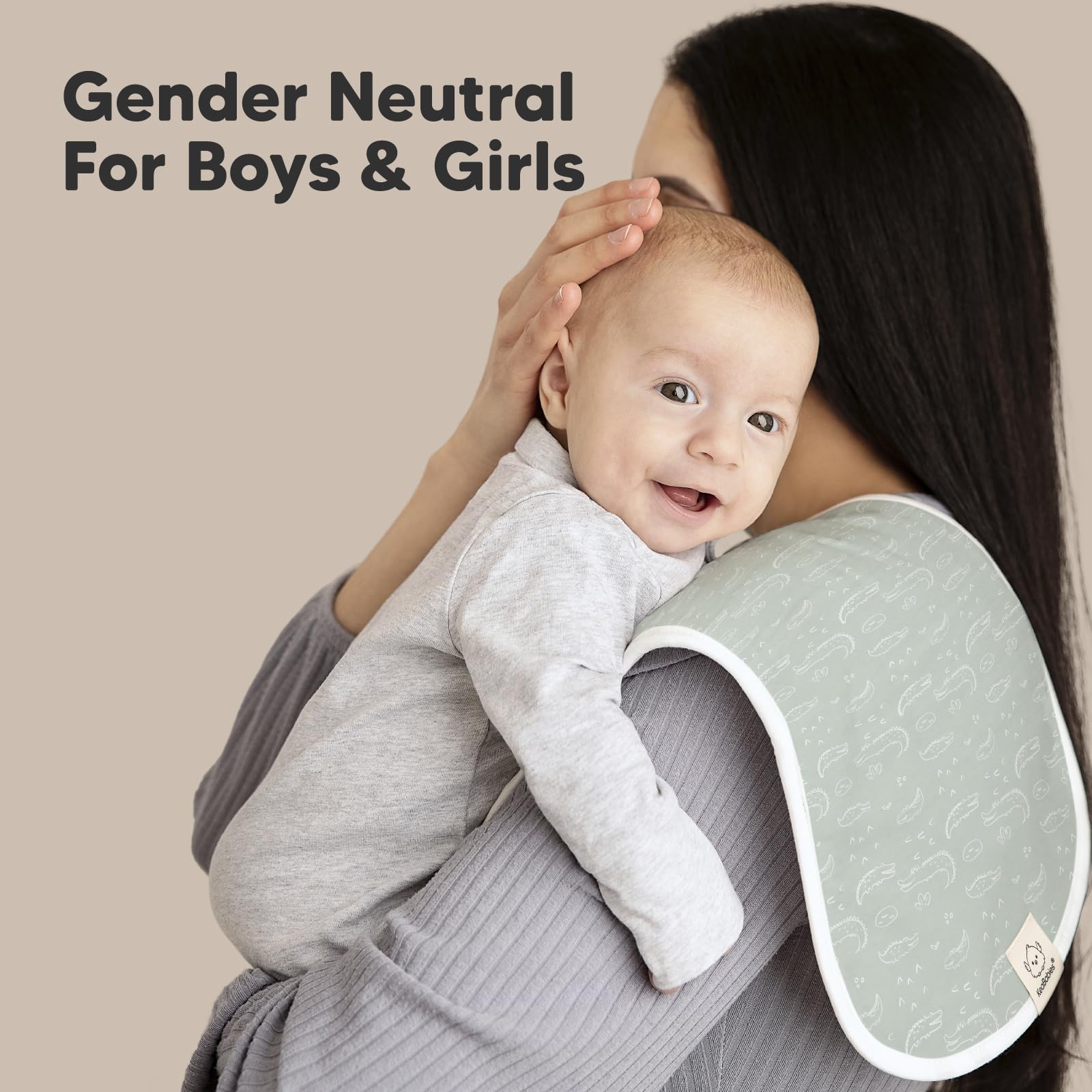 KeaBabies organic cotton is gentle on skin and durable.