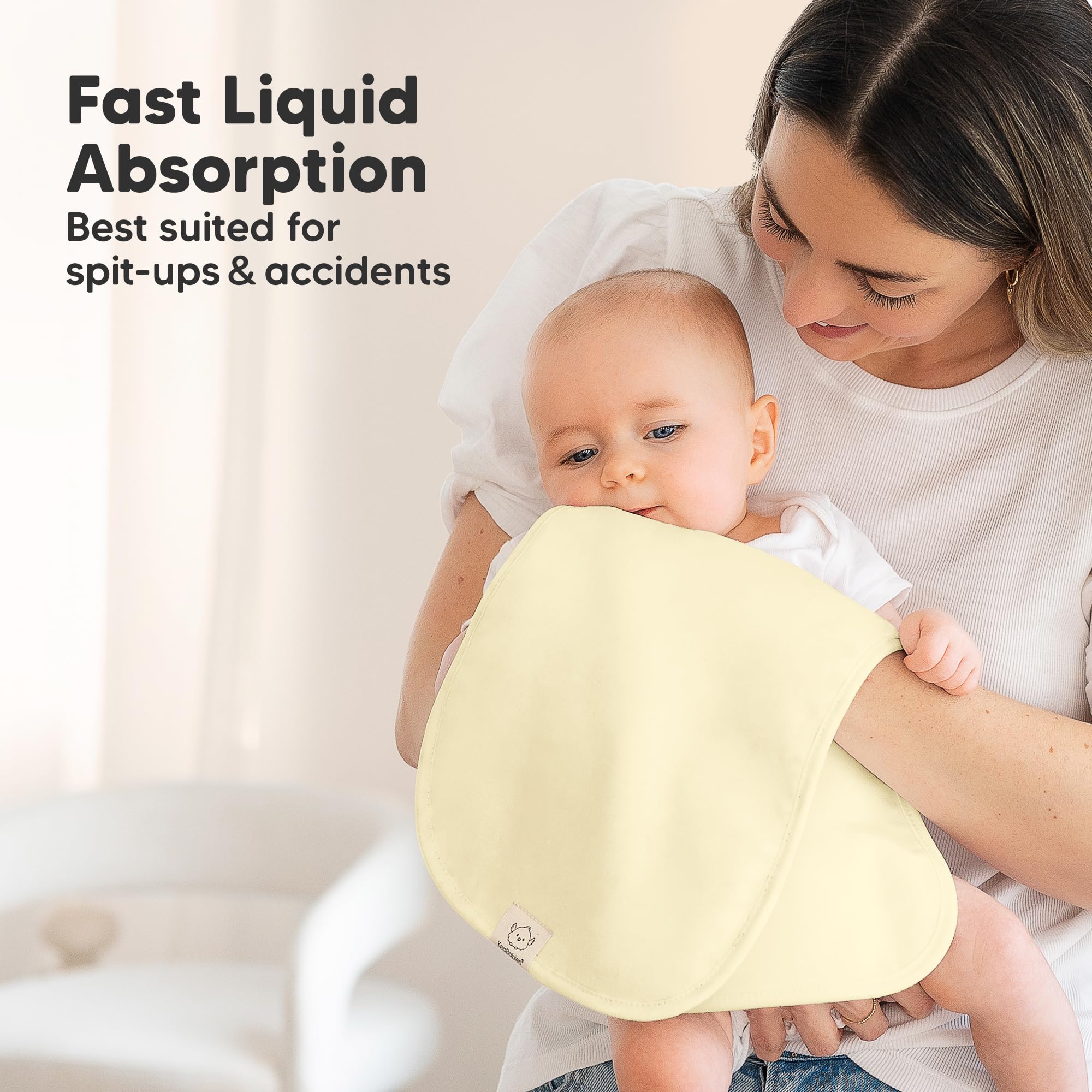 KeaBabies burp cloths gender-neutral design