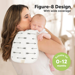 KeaBabies GOTS-certified cotton burp cloths for gentle newborn use