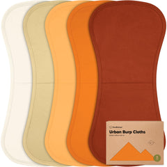 KeaBabies Organic Burp Cloths 5-pack, soft and absorbent for newborns