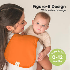 KeaBabies burp cloths with figure-8 coverage to stay put.