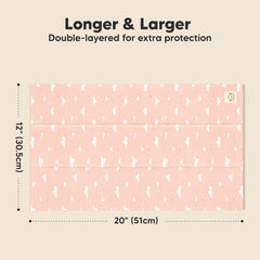 KeaBabies burp cloths on shoulder during feeding, practical coverage