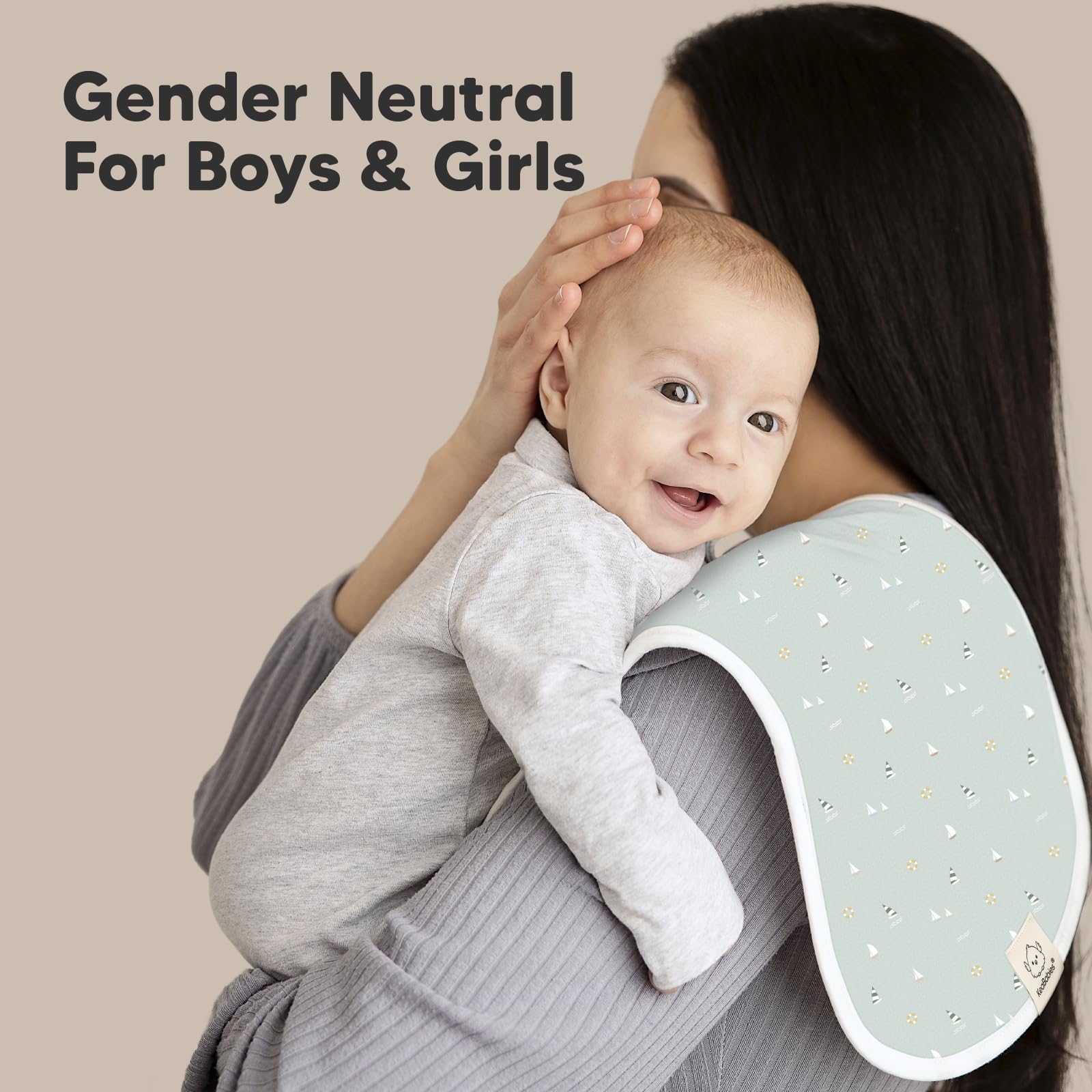KeaBabies burp cloths ideal for on the go cleanups
