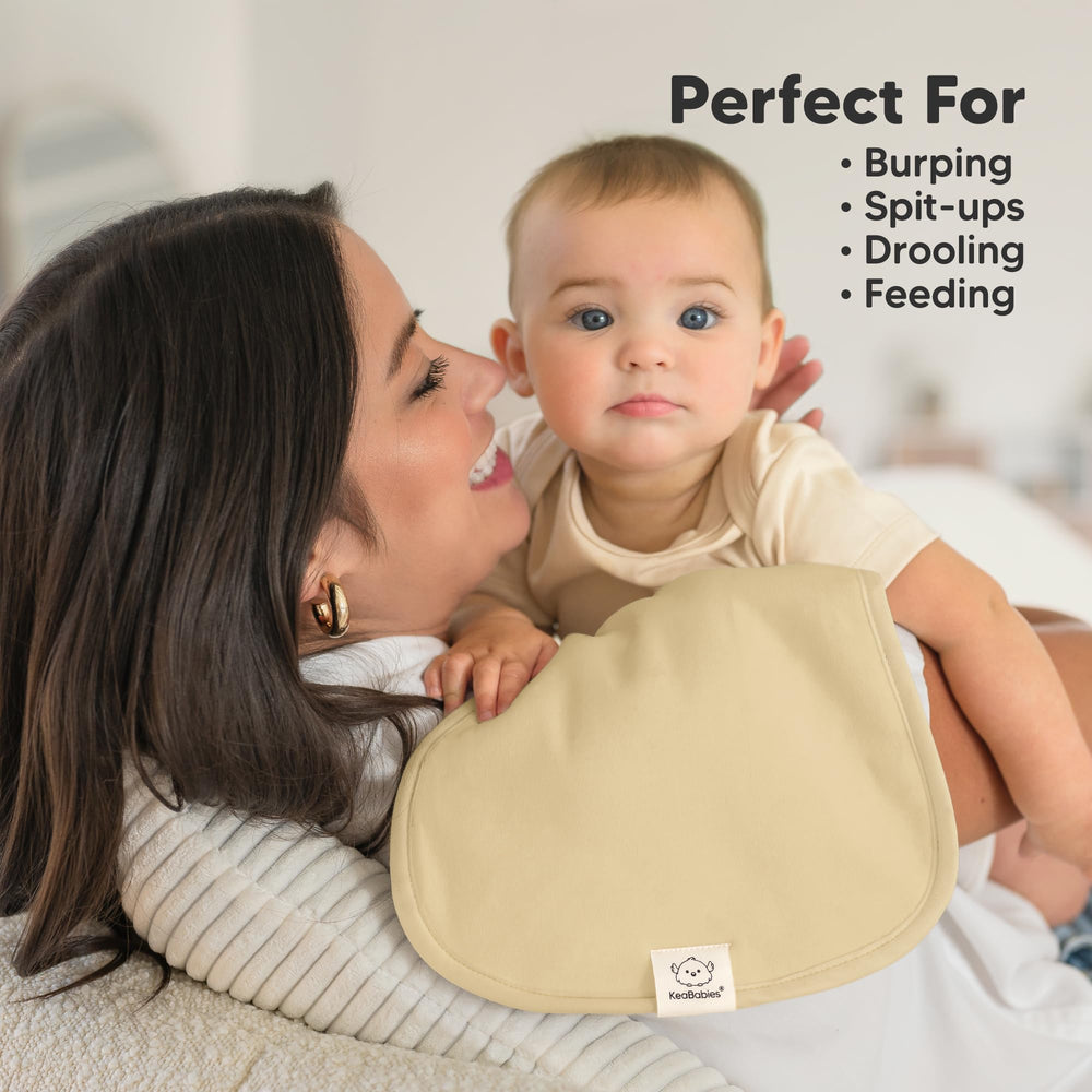 KeaBabies organic cotton feel: soft, plush, and gentle on sensitive skin.