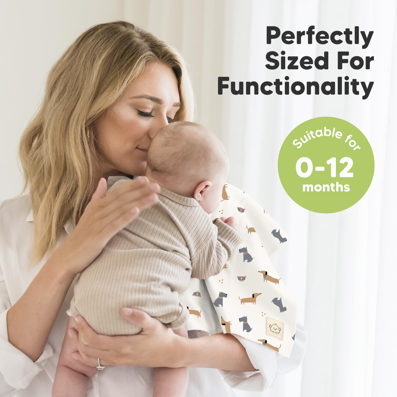 KeaBabies burp cloth doubles as a washcloth for everyday use.