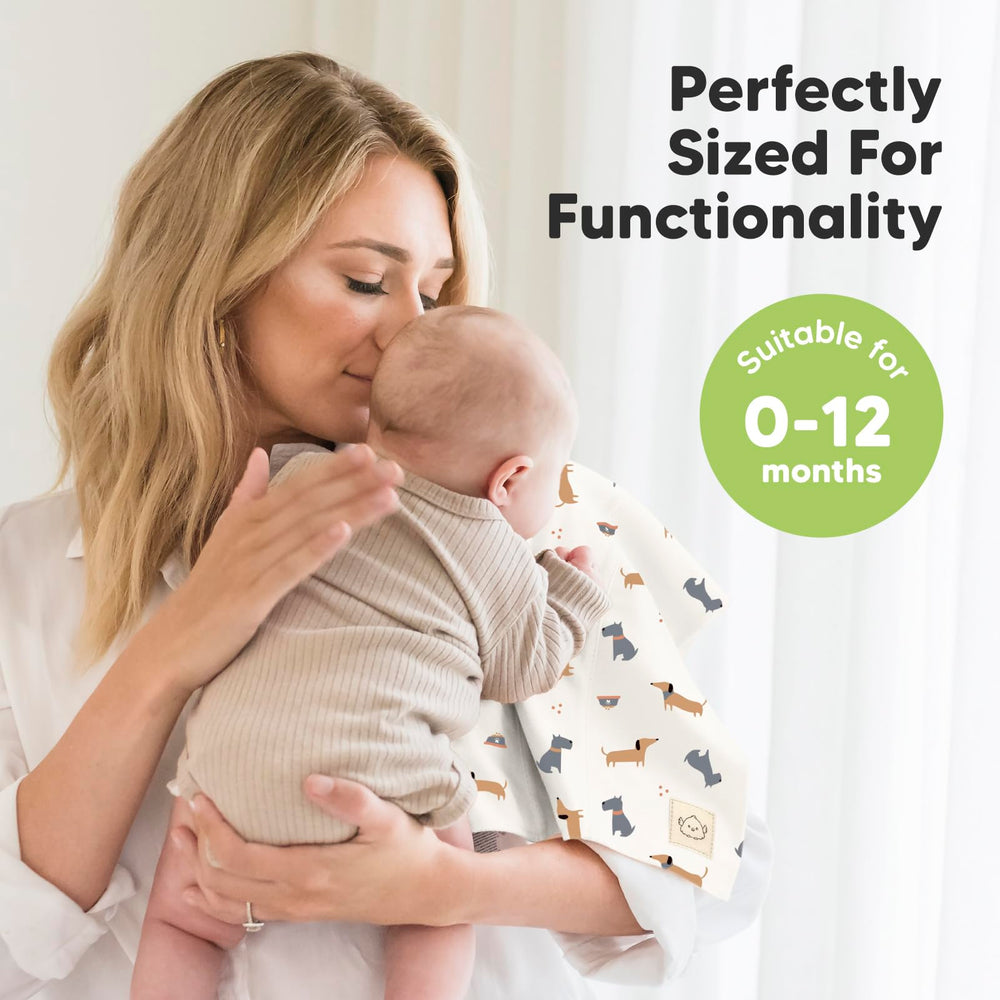 KeaBabies burp cloth doubles as a washcloth for everyday use.