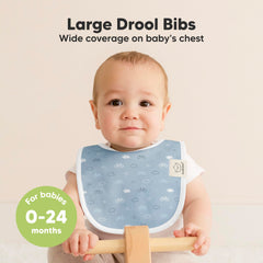 KeaBabies bibs with organic cotton and fleece backing for extra absorbency.