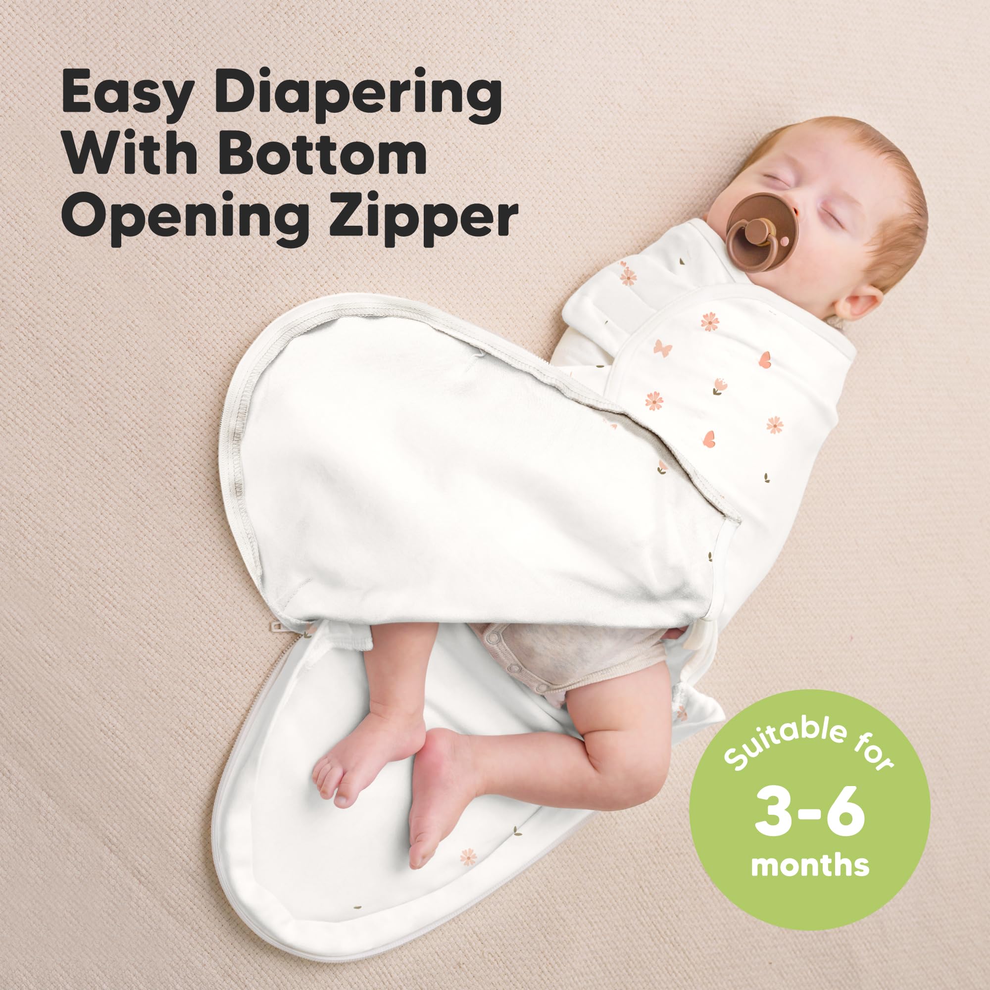 KeaBabies Organic cotton breathable fabric weave provides soft, airy comfort.