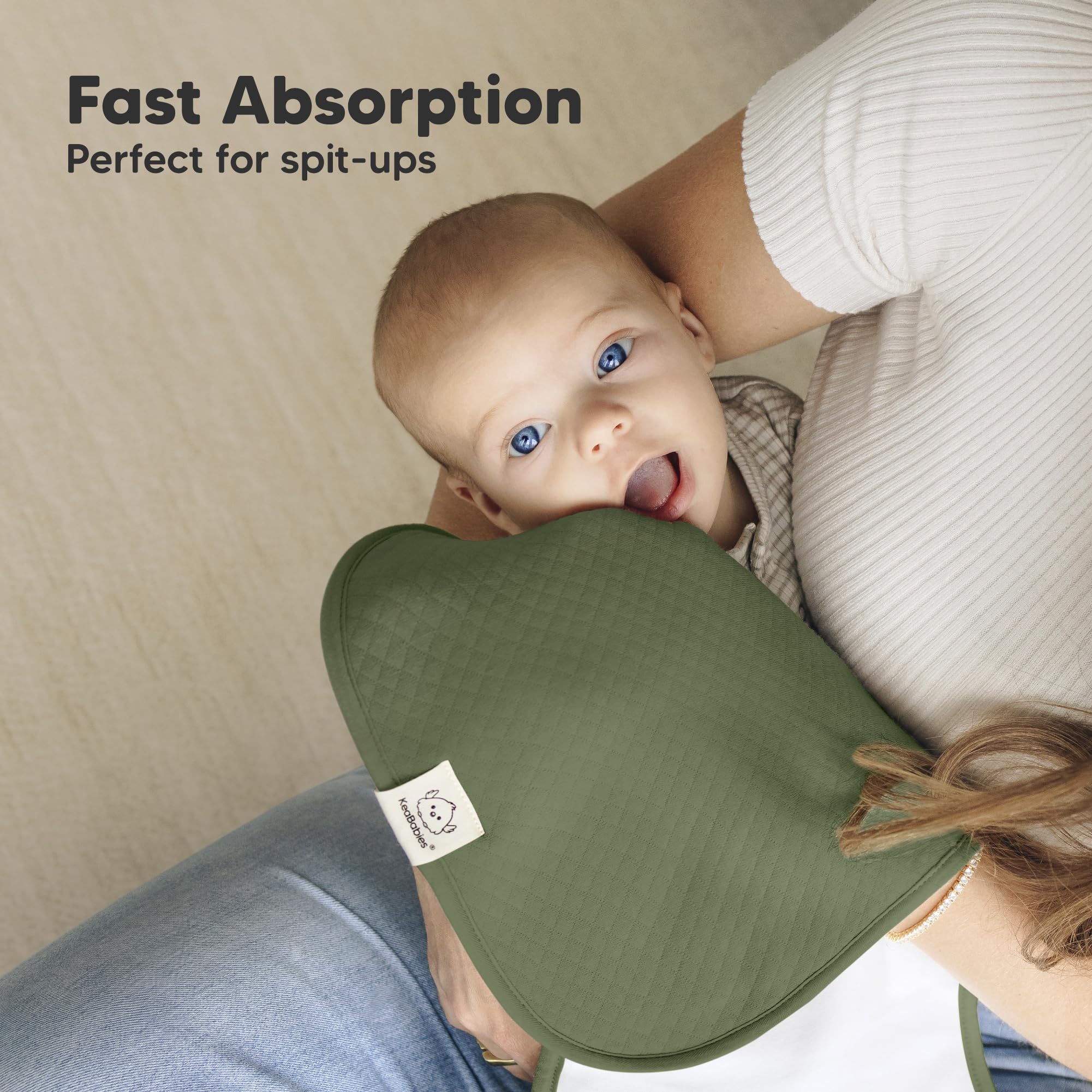 KeaBabies organic cotton keeps baby comfortable and skin-friendly